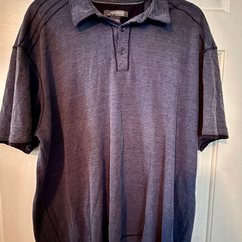 Method Men’s Polo Shirt Blue XL – Casual Short Sleeve